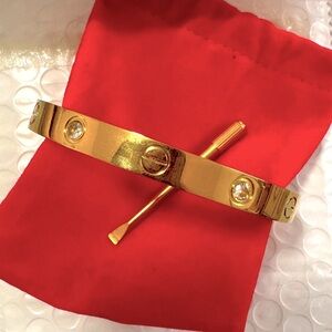 Gold Bracelet with Screwdriver